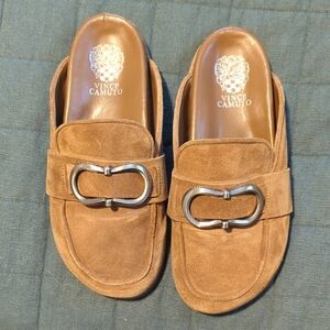 Vince Camuto Tan Suede Loafers